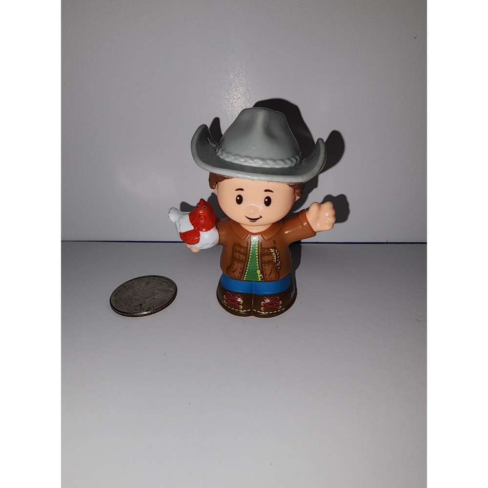 Fisher Price Little People Toddler Toy‎ Replacement Farmer with Chicken